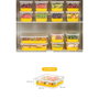 Hermia Set de 4 Organizadores de Frigorífico Amarillo